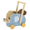 Viga Wood Kočík 2v1 Walker Pusher Elephant Blue