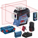 BOSCH GLL 3-80 C krížový líniový laser 3x360° červený lúč akc + prijímač LR 7