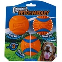 Sada loptičiek Chuckit FETCH MEDLEY 3 balenie pre psa M