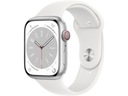 Inteligentné hodinky APPLE Watch 8 Cellular 45 mm strieborné