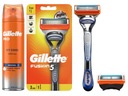 GILLETTE FUSION holiaci strojček na holenie 5 + 2 ČEPELKY + PENA NA HOLENIE 250 ml