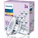 PHILIPS SET 3x GU10 LED žiarovka 4,6W = 50W 2700K TEPLÁ 355lm 36° 230V