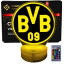 3D LED USB nočná lampa Borussia Dortmund BVB