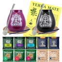 Yerba Mate sada PRE DVOCH + tekvica a bombilla 10x50g 500g