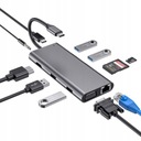 ADAPTÉR 11v1 USB-C HDMI LAN USB VGA MacBook M1 M2