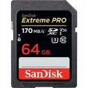 SANDISK 64 GB SD SDXC EXTREME PRO CL10 UHS-3 170 MB