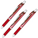 Guľôčkové pero 3 ks 0,5 mm BLN75 PENTEL Red