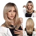 Dámska parochňa Gradient Blonde Parochne dlhé vlasy 46cm + Čiapka