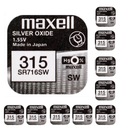 BATÉRIA MAXELL 315 SR716SW 1,55V 10 KS