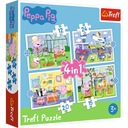 KOCKY 4V1 PUZZLE SPOMIENKY NA DOVOLENKU PEPPA 34359