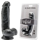 ToyJoy Realistické čierne dildo s prísavkou