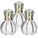 Sklenená fľaša na parfum Hrubá Crystal Olivia Gold 3x50ml