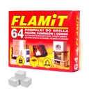 Flamit Firelighter White Fire Starter na gril 64 kociek pre krbové kachle Ohnisko