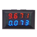 DC 0-100V LED mini digitálny voltmeter modrý/červený