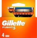 GILLETTE FUSION5 NÁHRADNÉ ČEPEĽKY PRE PÁNSKE holiace žiletky 4 KS