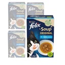 Purina Felix Soup Original Mokré krmivo pre mačky 24x48g Rybia príchuť