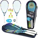 SPEED BADMINTON CROSSMINTON SET RAKETY NILS SHUTTERS MARKERS GUĽA