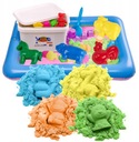 BibiMoon Kinetic Sand 4kg Piaskolina Formy BAZÉNOVÁ SET