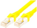 PATCH Šnúra S/FTP Cat 6 lanková Cu PUR ŽLTÁ 1m 26AWG