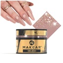 Makear Gel&Go Glitter Dark Rose Building Gel