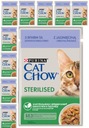 Cat Chow sterilizované jahňacie zelené fazuľky 10x85g