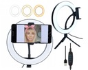 LED PRSTEŇOVÁ LAMPA SELFIE MAKEUP STOJÍK