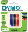 DYMO 3D páska Omega embosser 9mm MIX 3 ks