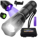 Taktická UV LED ZOOM BATERKA VYHĽADÁVANIE JANTÁRU