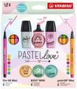 Set STABILO PASTELlove PEN68 POINT 88 BOSS MINI