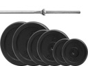 SET 80KG LIATINA HMOTNOST 29MM + KRK 180CM