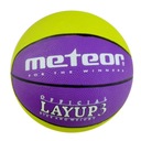 Meteor Layup 3 basketbal zeleno-fialová 0