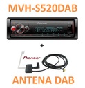 PIONEER MVH-S520DAB rádio 1-DIN DAB+ Bluetooth AUX USB MP3 + DAB anténa