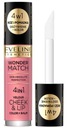 Eveline Wonder Match lícenka a tekutý rúž Velour Cheek&Lip 03 4,5 ml