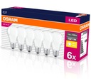 6x LED žiarovka A60 E27 13W 100W 1521lm OSRAM 2700K