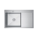 Inox Oceľový drez 78x49 L Sifón