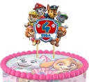 Narodeninový topper na PAW PATROL CAKE + meno + vek