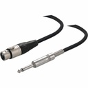 Jack kábel 6,3mm mono - XLR samica 15m