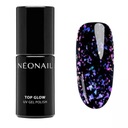 NEONAIL Top Hybrid TOP GLOW FIOLET AURORA FLAKES 7,2 ml