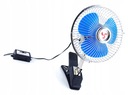 AUTO W9N70 OTOČNÝ KLIP 12V VENTILÁTOR VENTILÁTOR