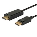 Kábel SAVIO CL-56 (DisplayPort M - HDMI Typ A; 1.5