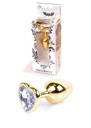 Zástrčka - Jewellery Gold Heart PLUG - Clear B - Series HeavyFun