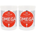 2 x KALLOS OMEGA REGENERAČNÁ MASKA NA POŠKODENÉ VLASY OMEGA3 1000ML