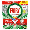 Kapsule do umývačky riadu FAIRY Platinum PLUS ALL IN ONE - CITRÓN 77 kusov