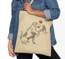 I LOVE DOGS Bavlnená taška so psíkom VZORKY Shopper