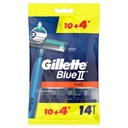 Gillette Blue II Plus Jednorazové holiace strojčeky 14 ks