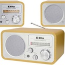 RÁDIO ELTRA MEWA KONŠTRUKCIA KUCHYNE RETRO STRIEBORNÉ DREVO BUK LW/FM