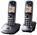 Panasonic KX-TG2512 sivý [telefón 2 slúchadlá]