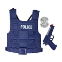 Súprava Little Policeman Vesta Gun Sound PL Outfit Little Policeman