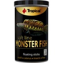 Krmivo Monster Fish pre veľké mäsožravé ryby plávajúce tyčinky 1L