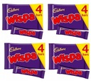 4x95g CADBURY tyčinky Wispa UK